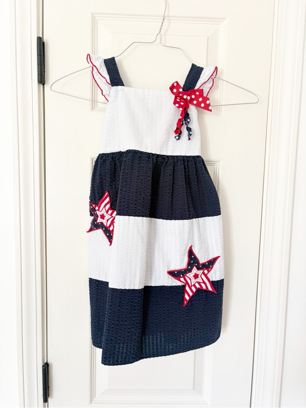 Size 6 • Good Lad Patriotic Stars sundress red white and blue